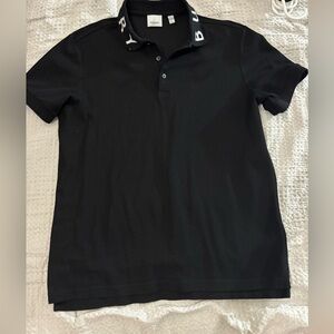 BURBERRY Black Polo Shirt